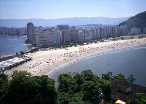 Praia do Itararé em São Vicente